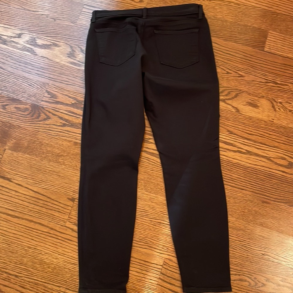J Brand Jeans Carina Moto Gold Double Zipper Seriously Black size 30 - Picture 6 of 7